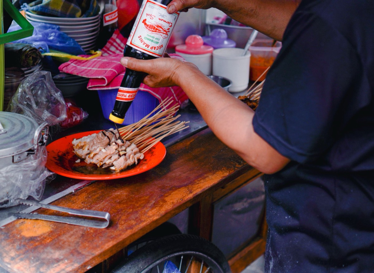 Fles kecap manis zoete sojasaus
